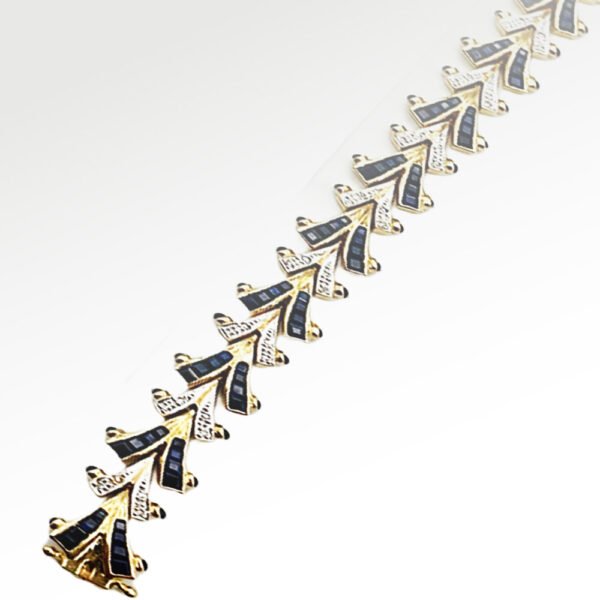 Bracelet Sapphire 9.90ct  Diamond 0.20ct