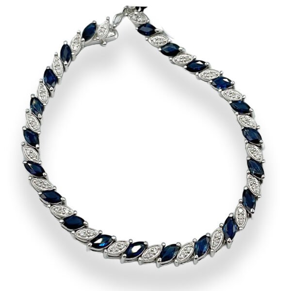 K14WG Bracelet S6.02ct D0.44