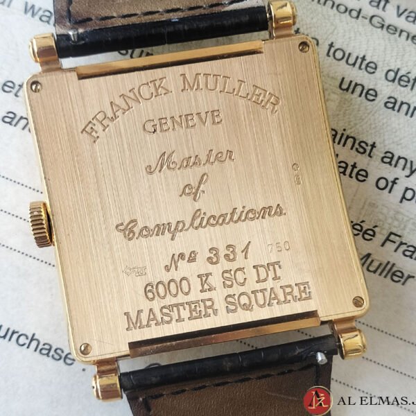 Franck Muller Master Square 6000 K SC DT in 18K rose gold,