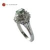 An elegant Pt900/K18 luxury ring featuring a rare natural Alexandrite