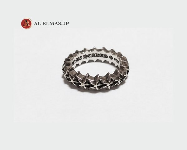 Chrome Hearts Tiny 5-Point Star Band Ring SV925 Silver