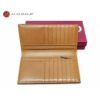 Authentic Gucci GG Supreme canvas long wallet with leather interior, original box, dust bag, and booklet – luxury designer wallet by Gucci.